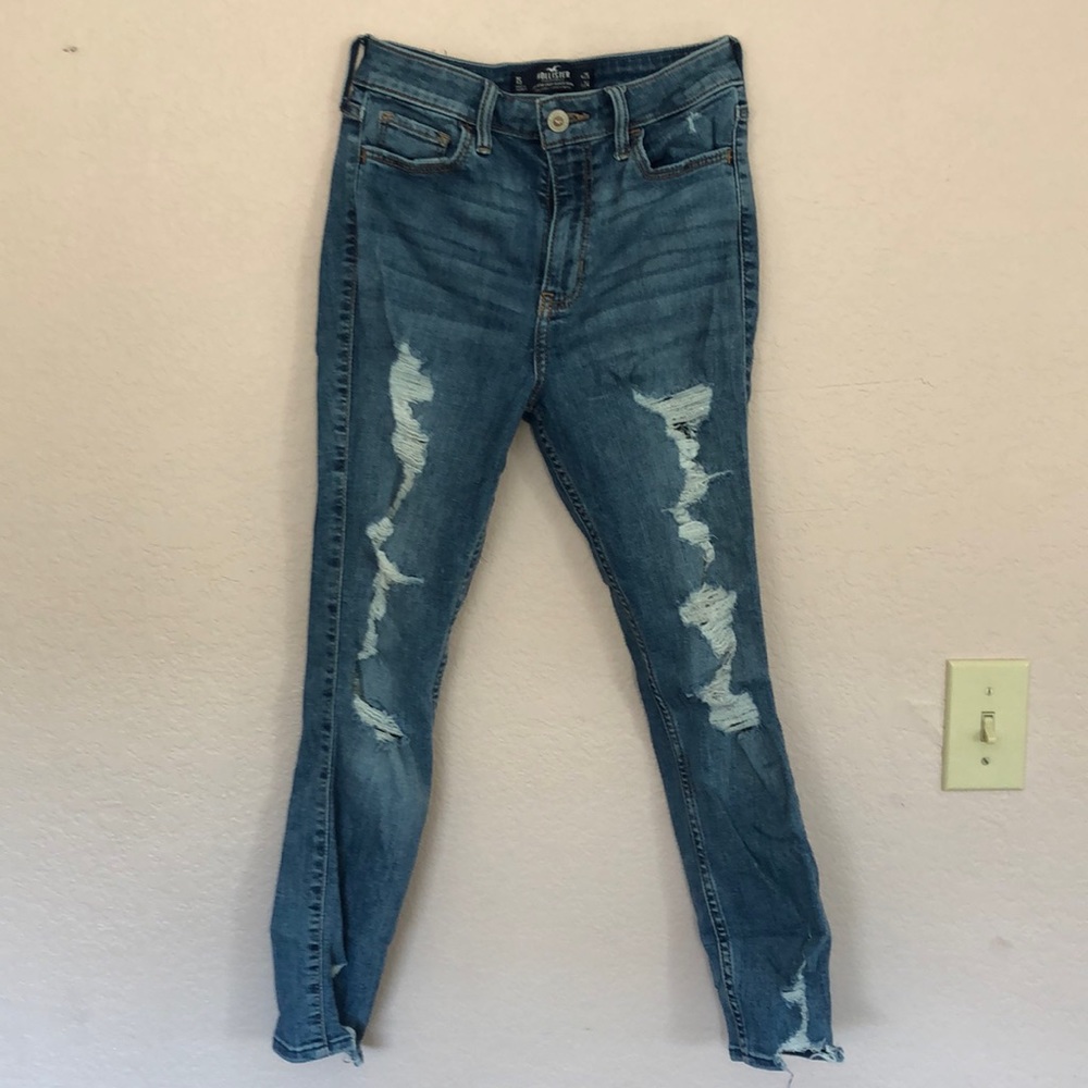 Hollister high rise crop super skinny jeans size 1S